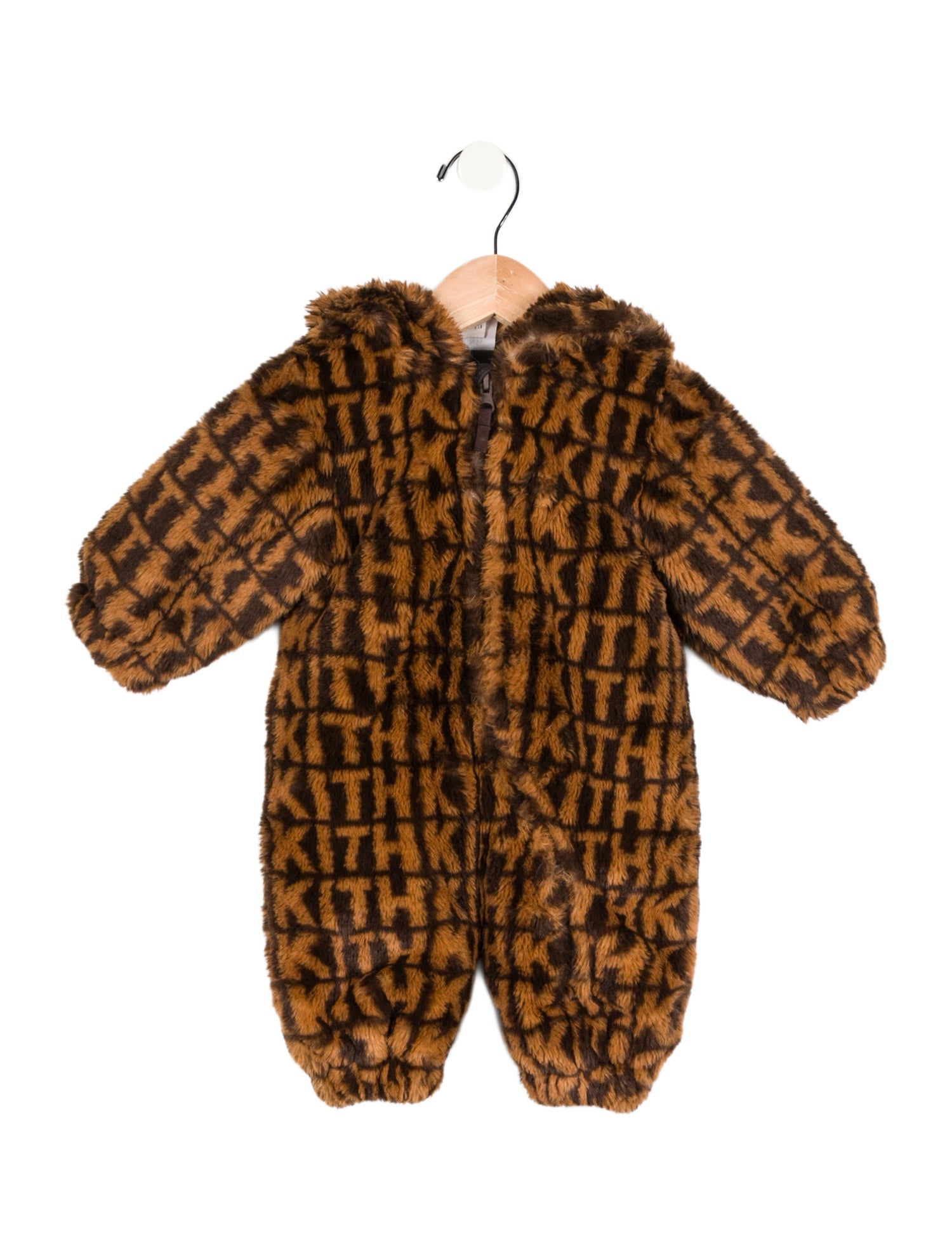 Kith Kids Infant Girls' Monogram Teddy Coverall