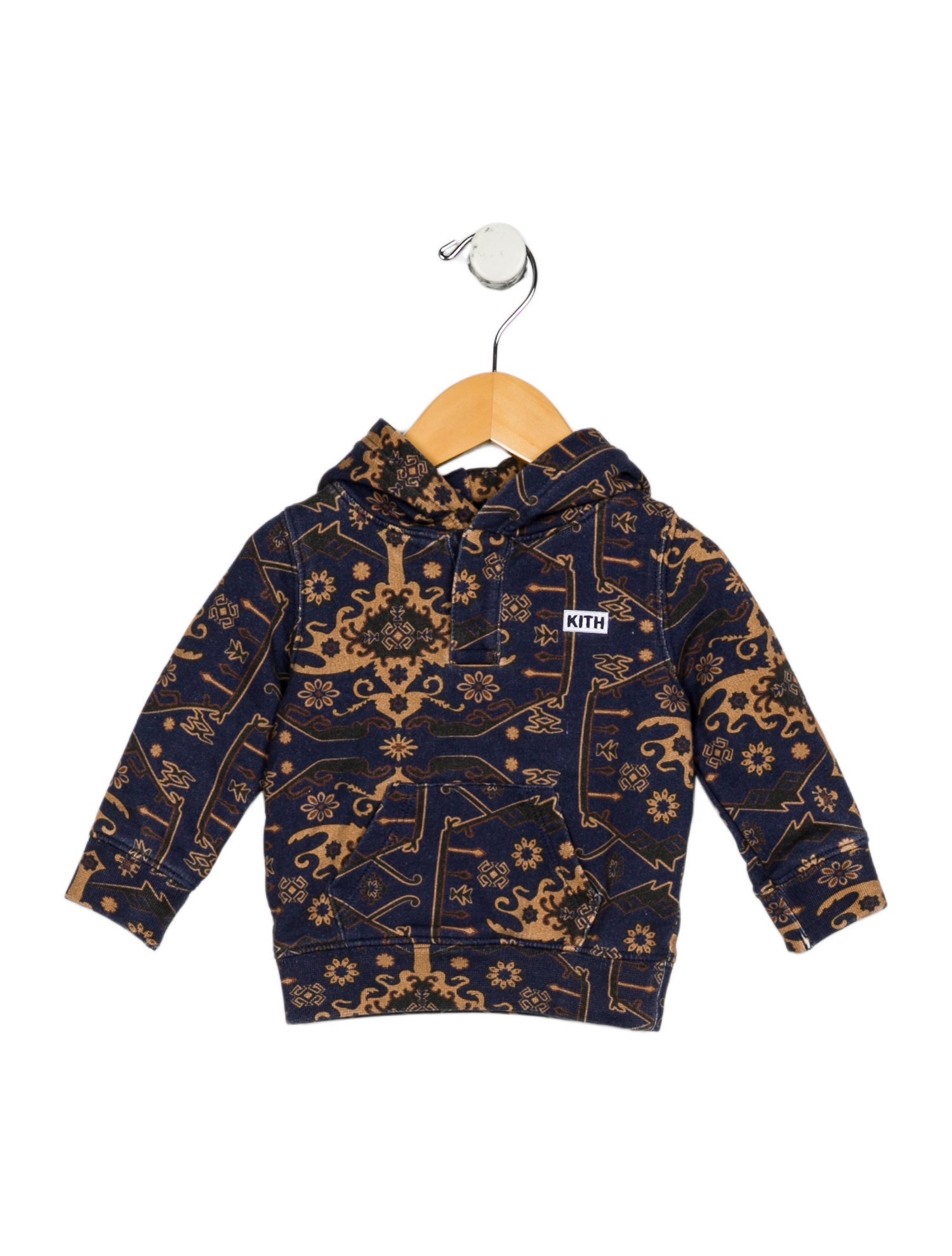 KITH Toddler Boys Pattern Print Branded Hoodie