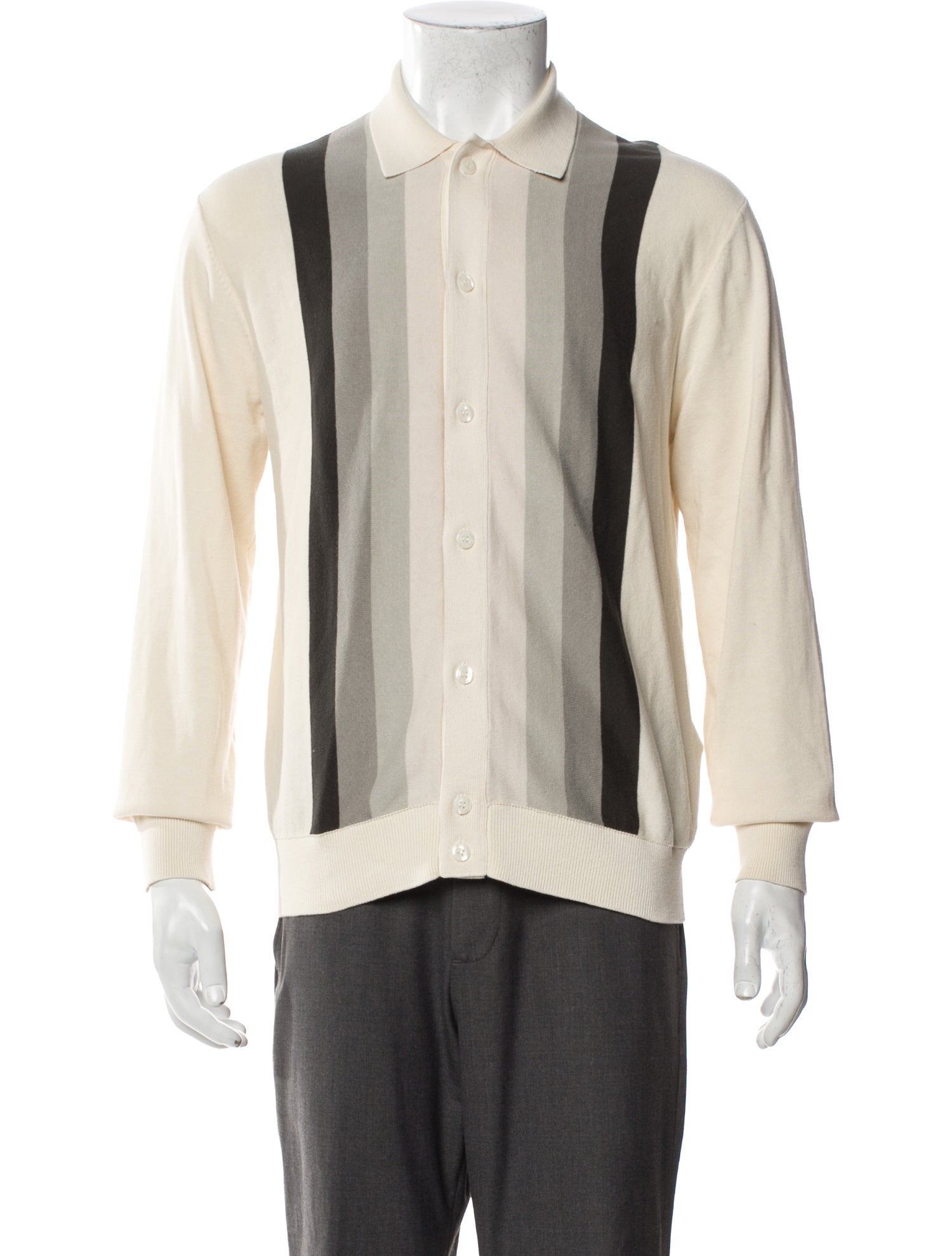 KITH Striped Collar Polo Shirt