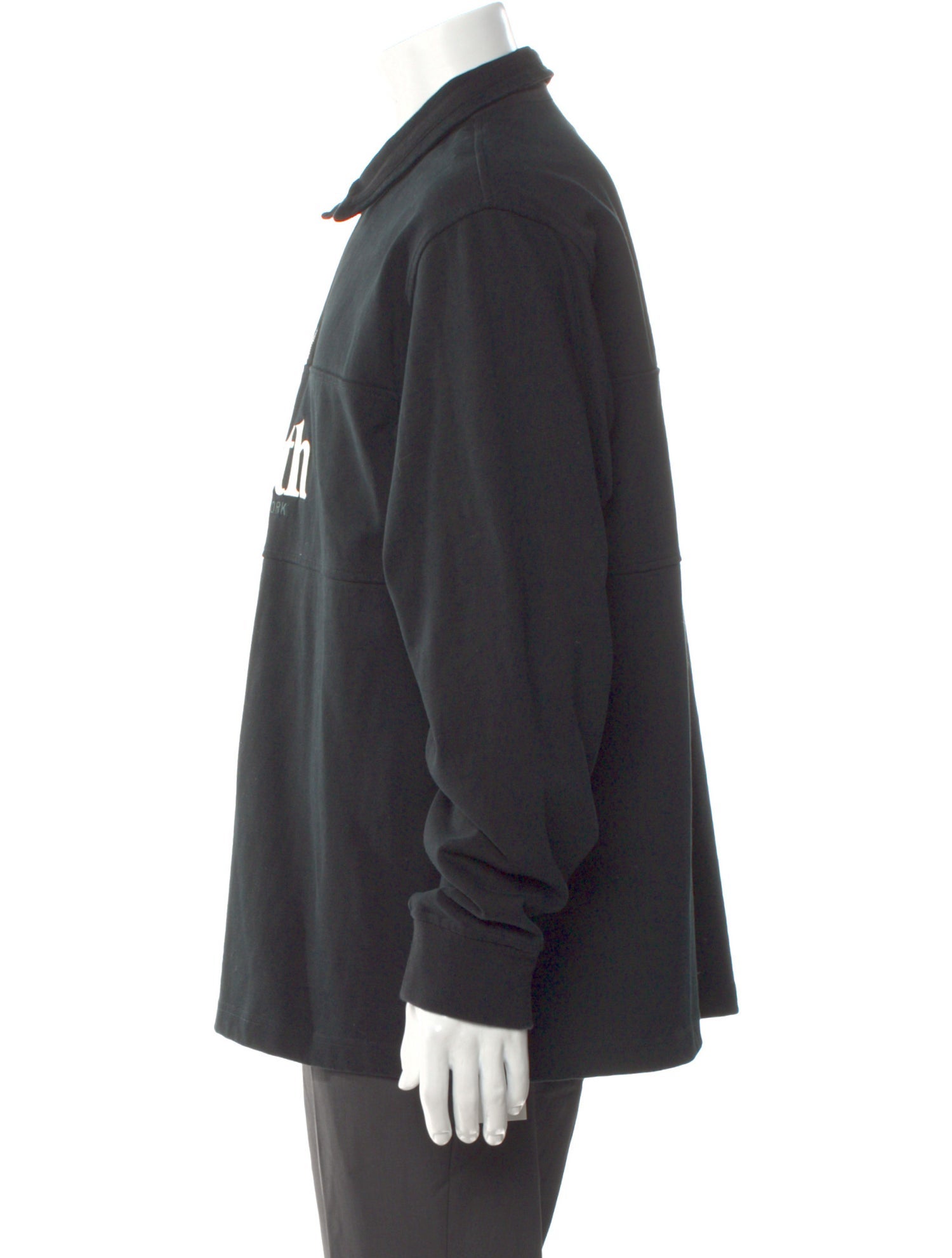 KITH Graphic Print Mock Neck Polo Sweater