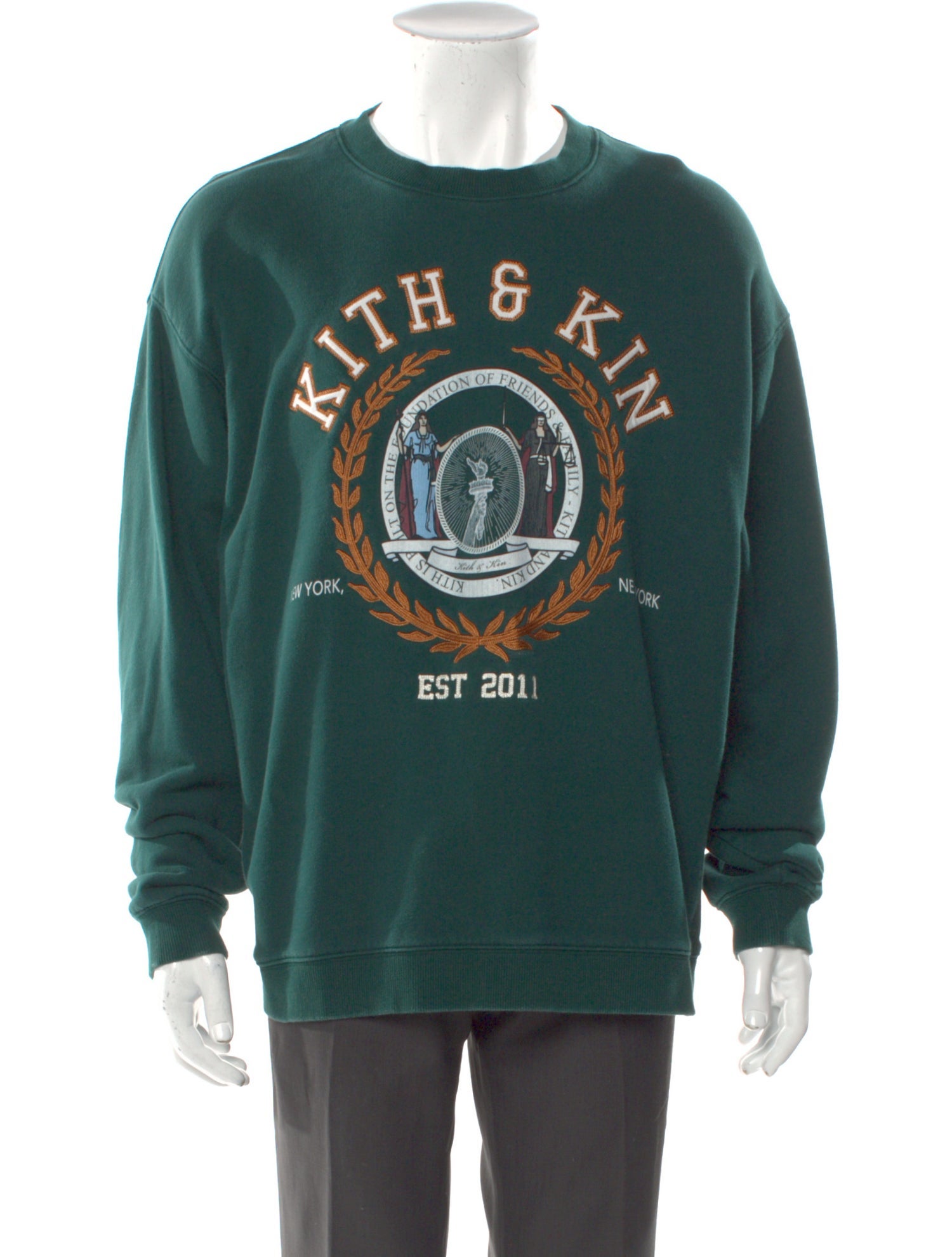 KITH Graphic Print Crew Neck Pullover