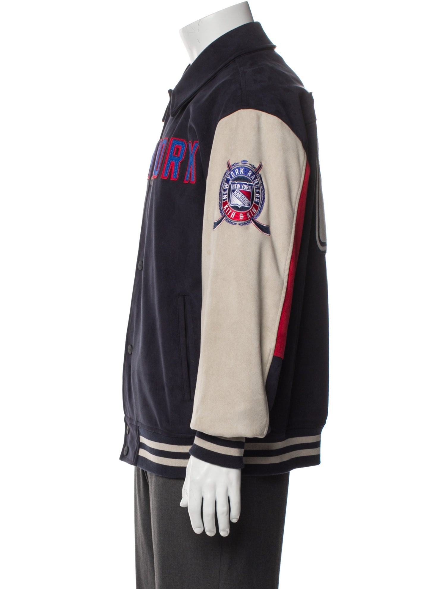 KITH Graphic Print Varsity Jacket