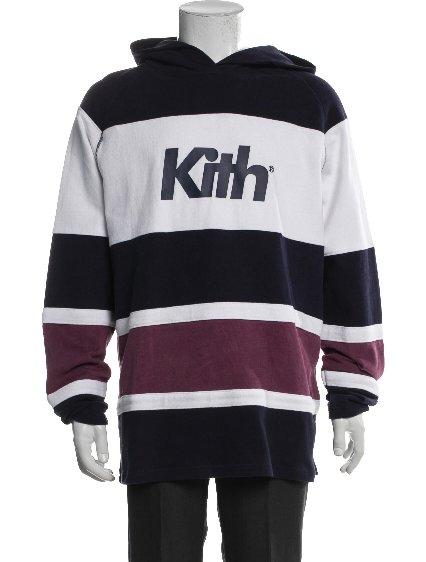 KITH Striped Crew Neck Hoodie w/ Tags