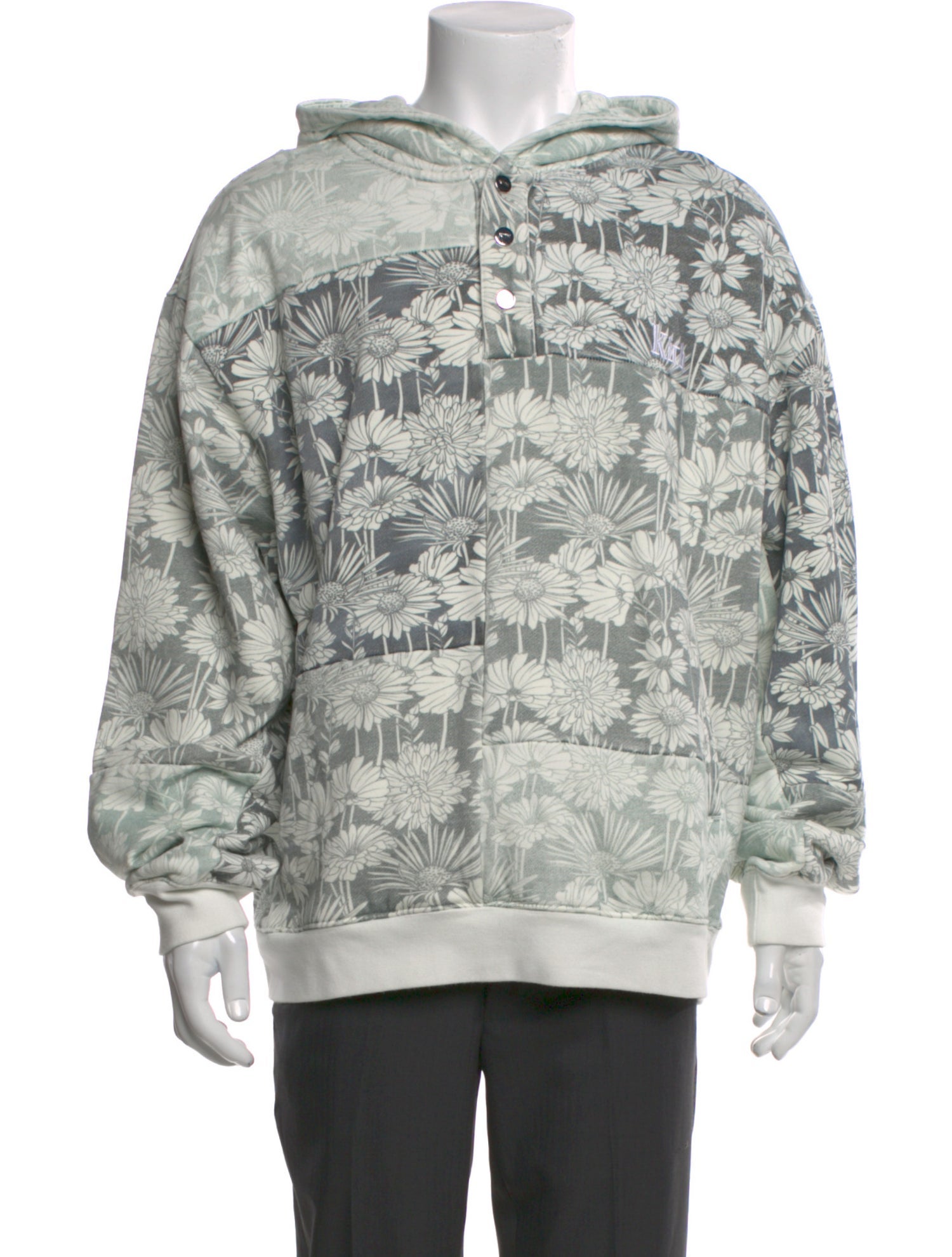 KITH Floral Print Crew Neck Hoodie w/ Tags