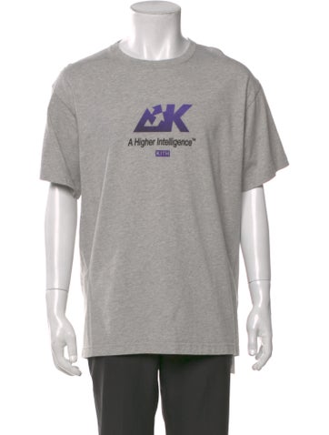 Pre-owned Kith Graphic Print Crew Neck T-shirt In Gray