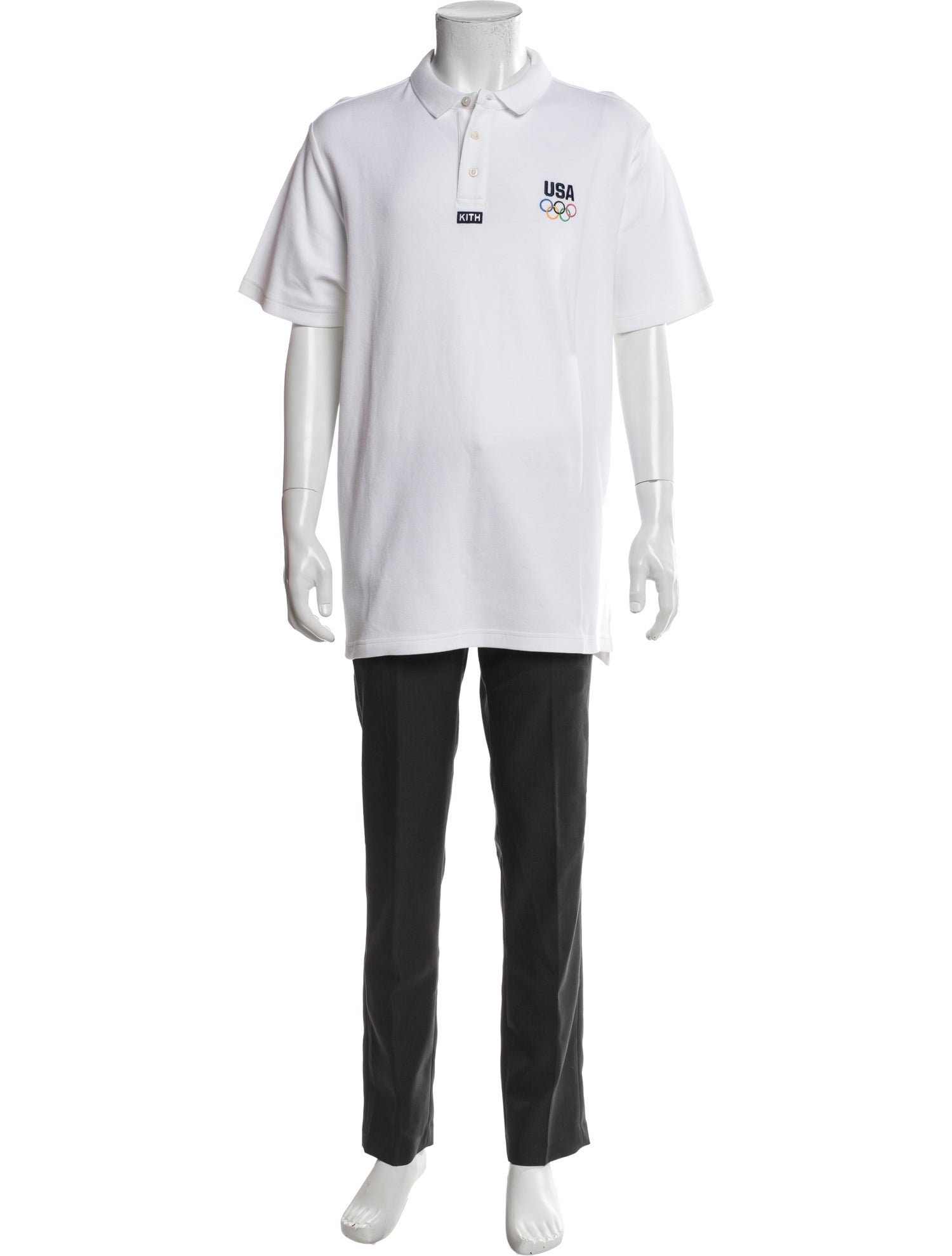 KITH V-Neck Short Sleeve Polo Shirt w/ Tags