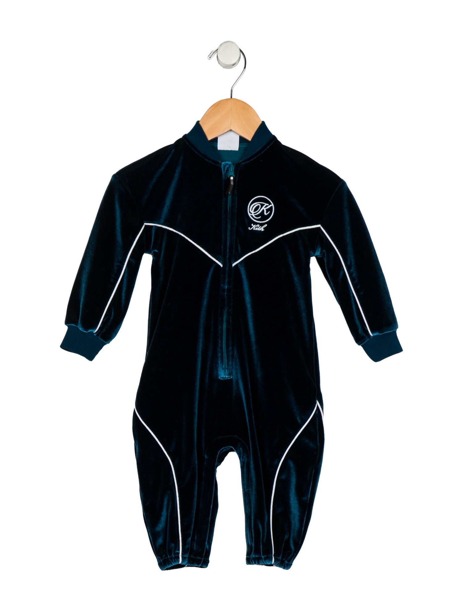 KITH Infant Boys Velvet Embroidered One Piece