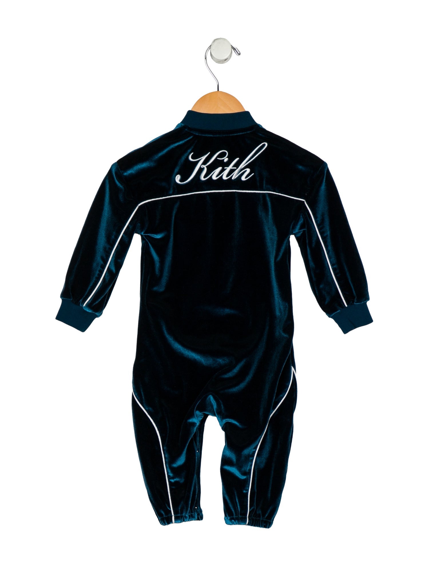 KITH Infant Boys Velvet Embroidered One Piece