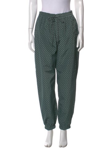 Pre-owned Kith Printed Straight Leg Pants In Green