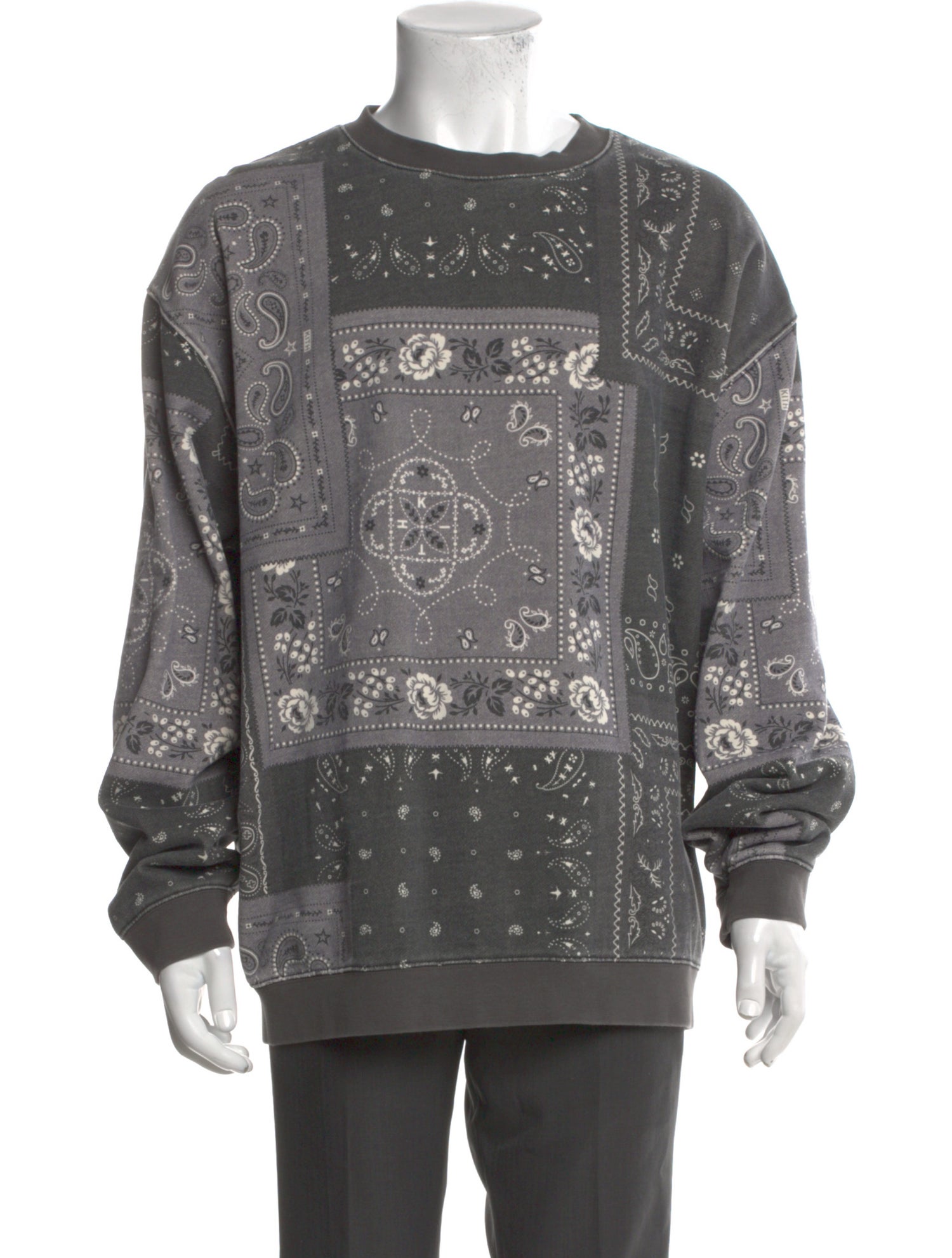 KITH Paisley Print Crew Neck Pullover