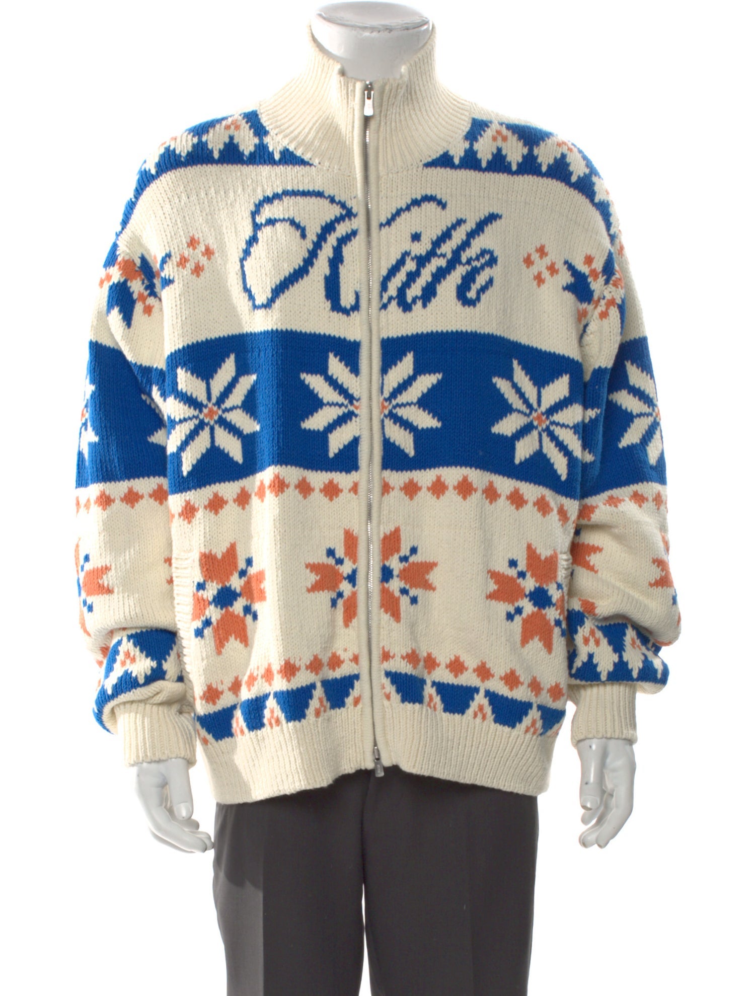 KITH Printed Mock Neck Cardigan w/ Tags