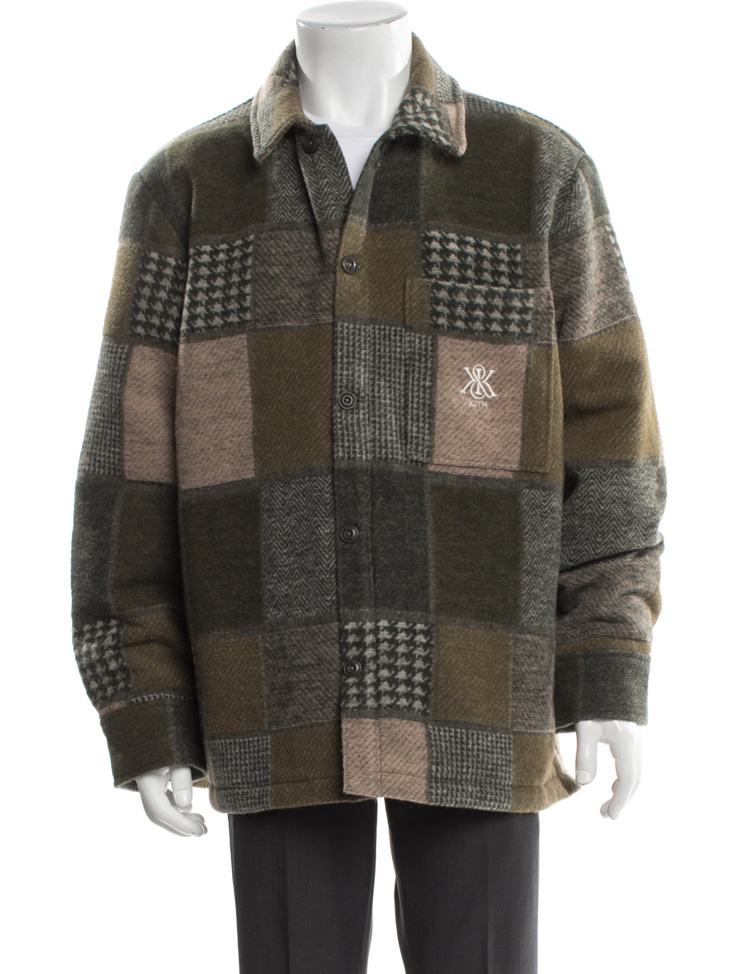 KITH Wool Plaid Print Jacket w/ Tags