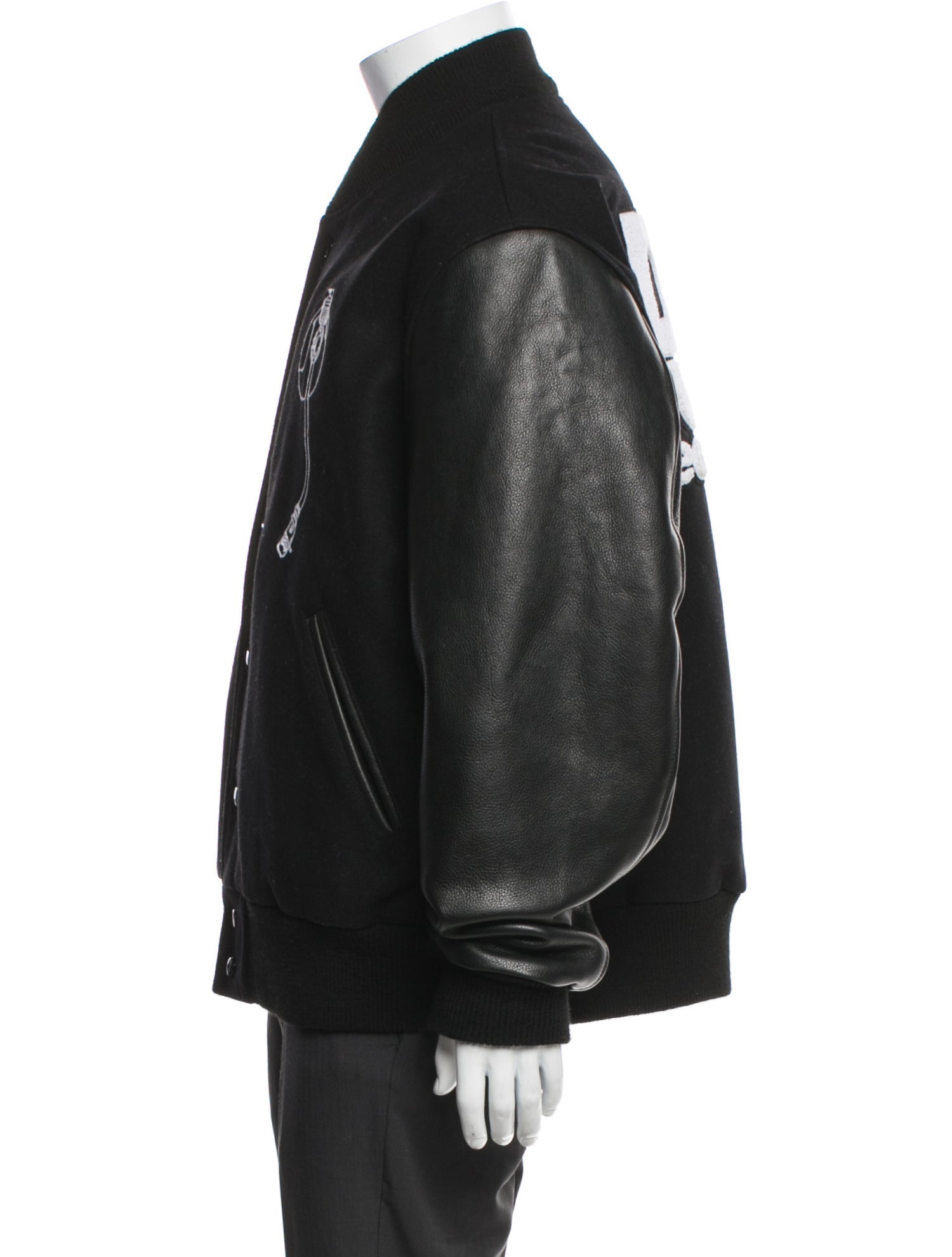 KITH Wool Graphic Print Varsity Jacket
