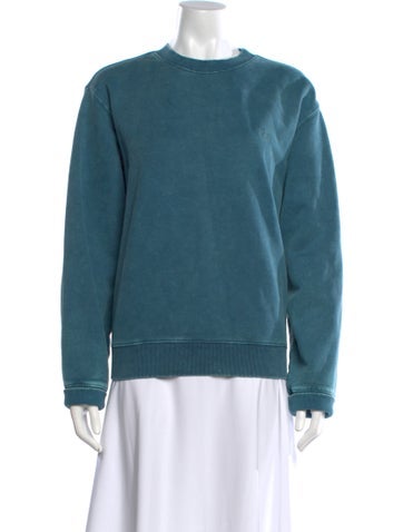 Pre-owned Kith Crew Neck Long Sleeve Sweatshirt In Blue