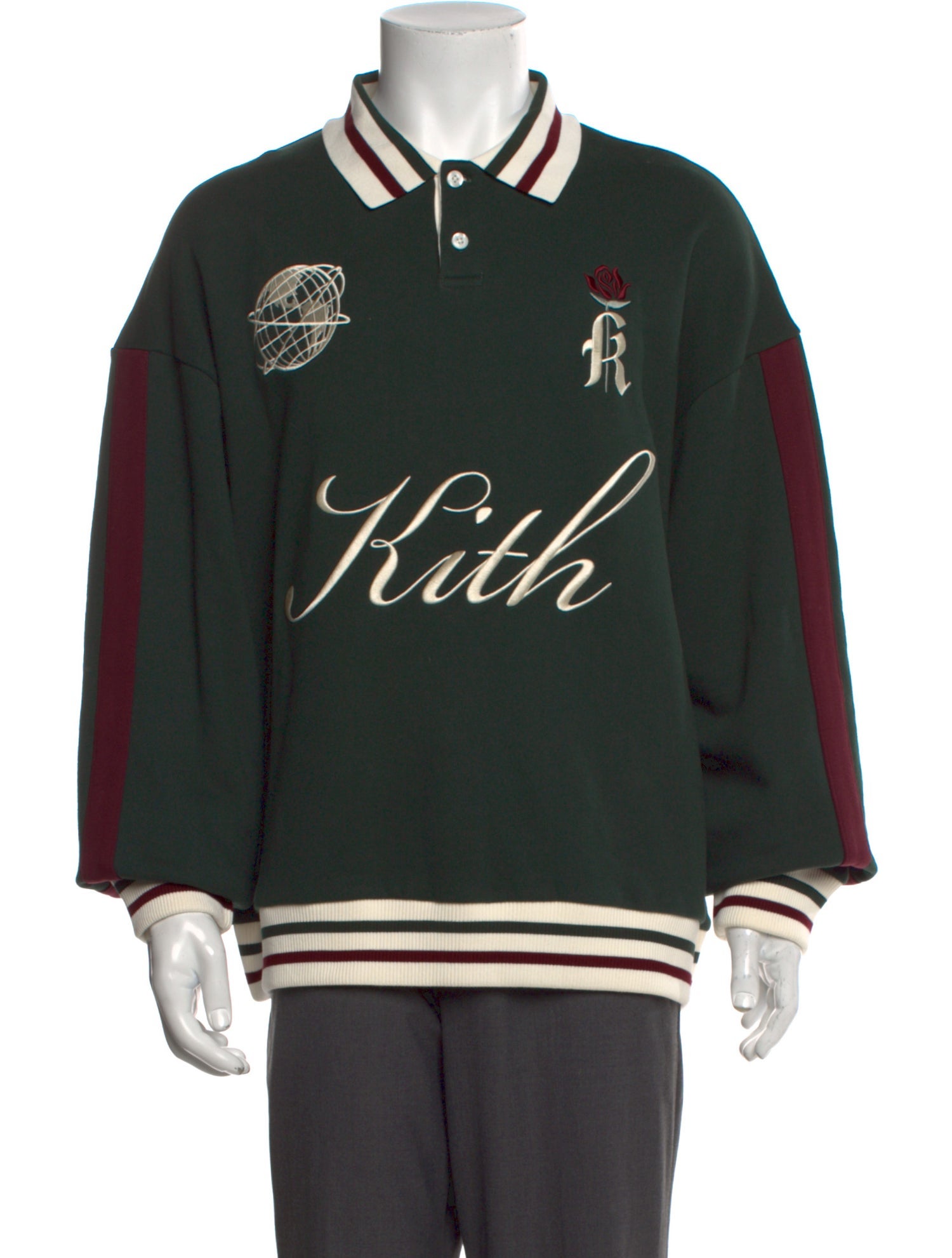 KITH Colorblock Pattern Collar Polo Shirt w/ Tags
