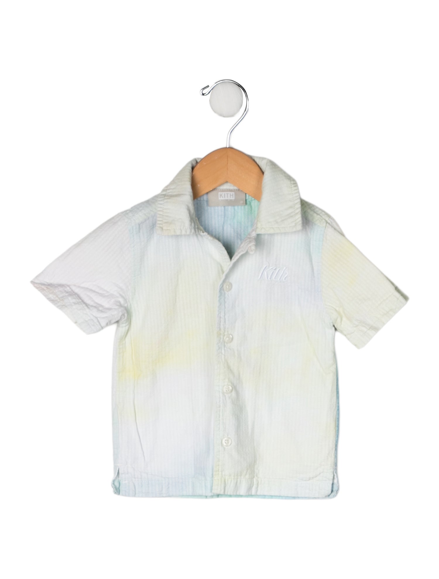 KITH Toddler Boys' " Tye Dye " Pattern Short Sleeve Shirt