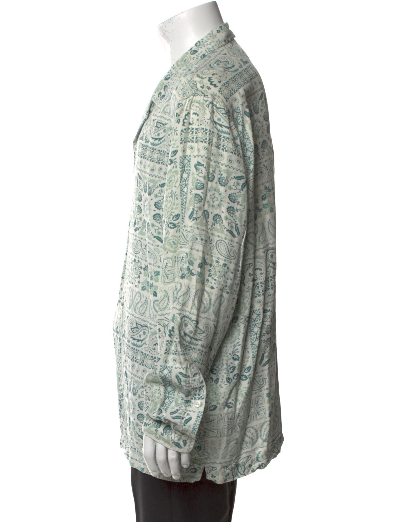 KITH Silk Paisley Print Shirt