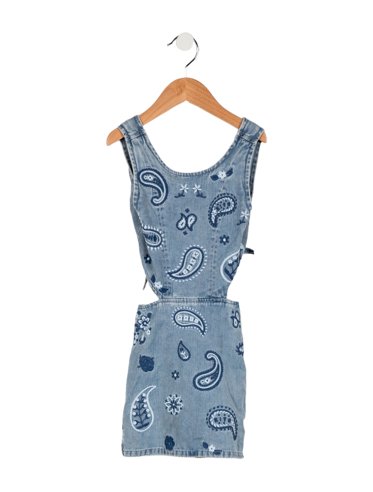 KITH Toddler Girls' Denim Embroidered Dress