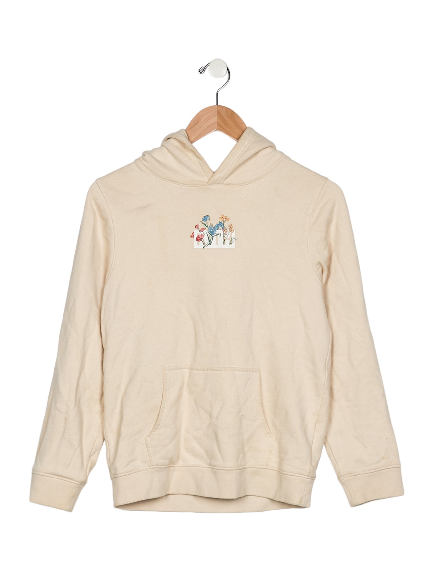 KITH Cotton neutral graphic pullover hoodie