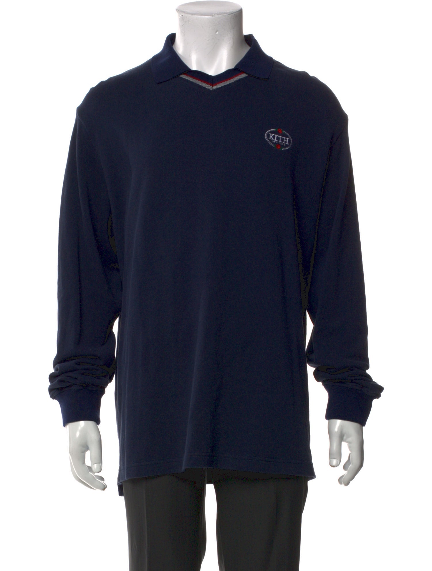KITH Collar Long Sleeve Polo Sweater