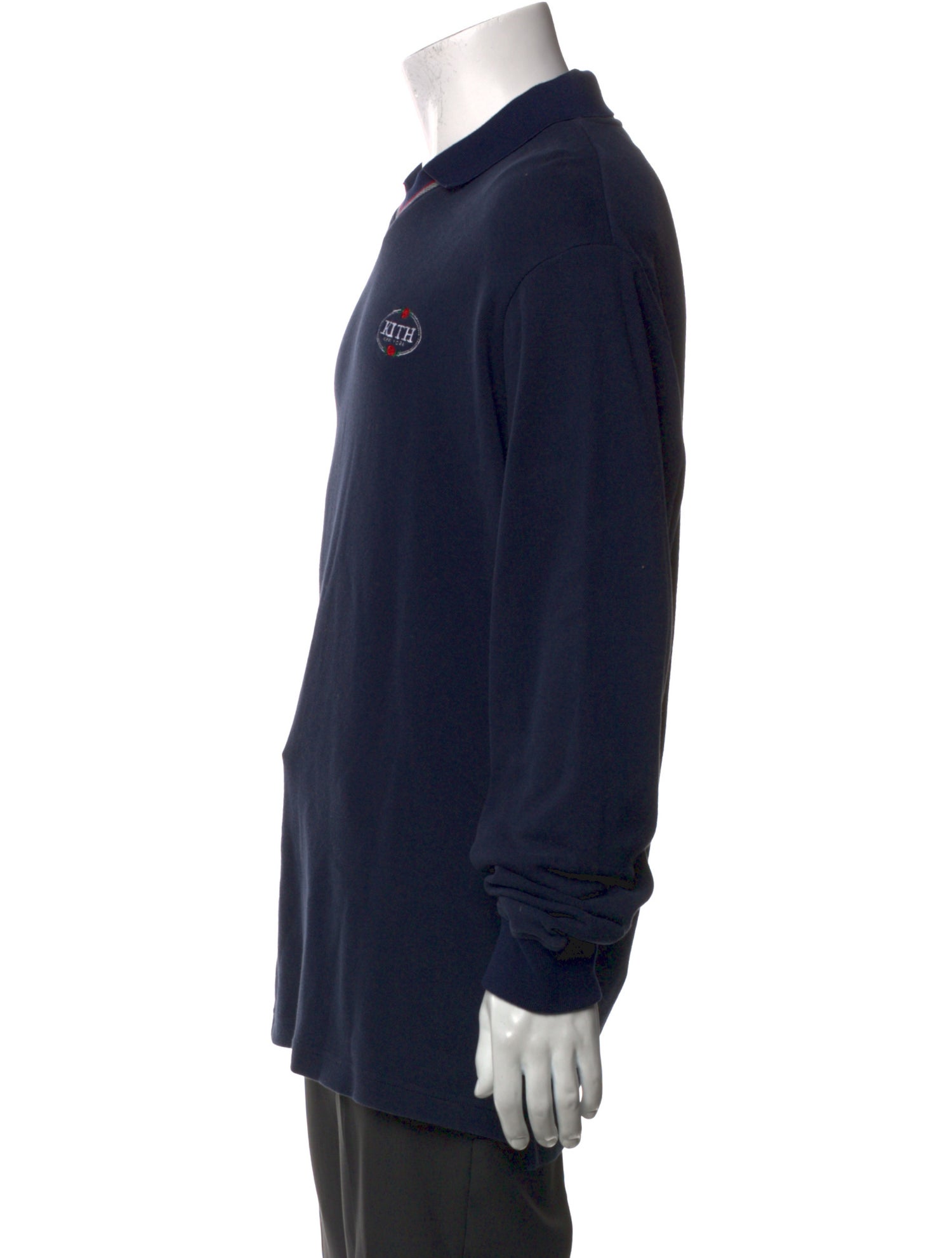 KITH Collar Long Sleeve Polo Sweater