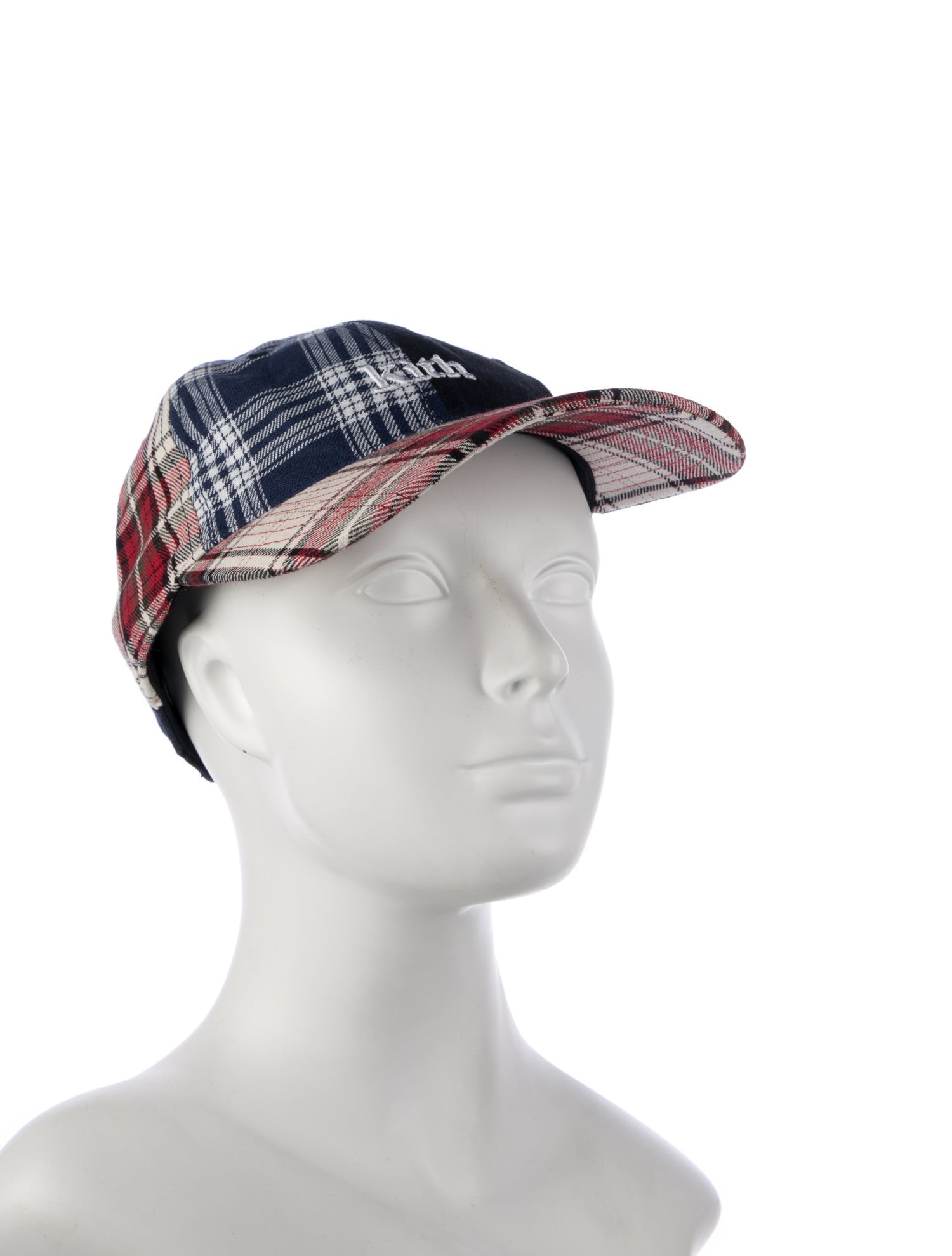 KITH Plaid Logo Embroidered Cap w/Tags