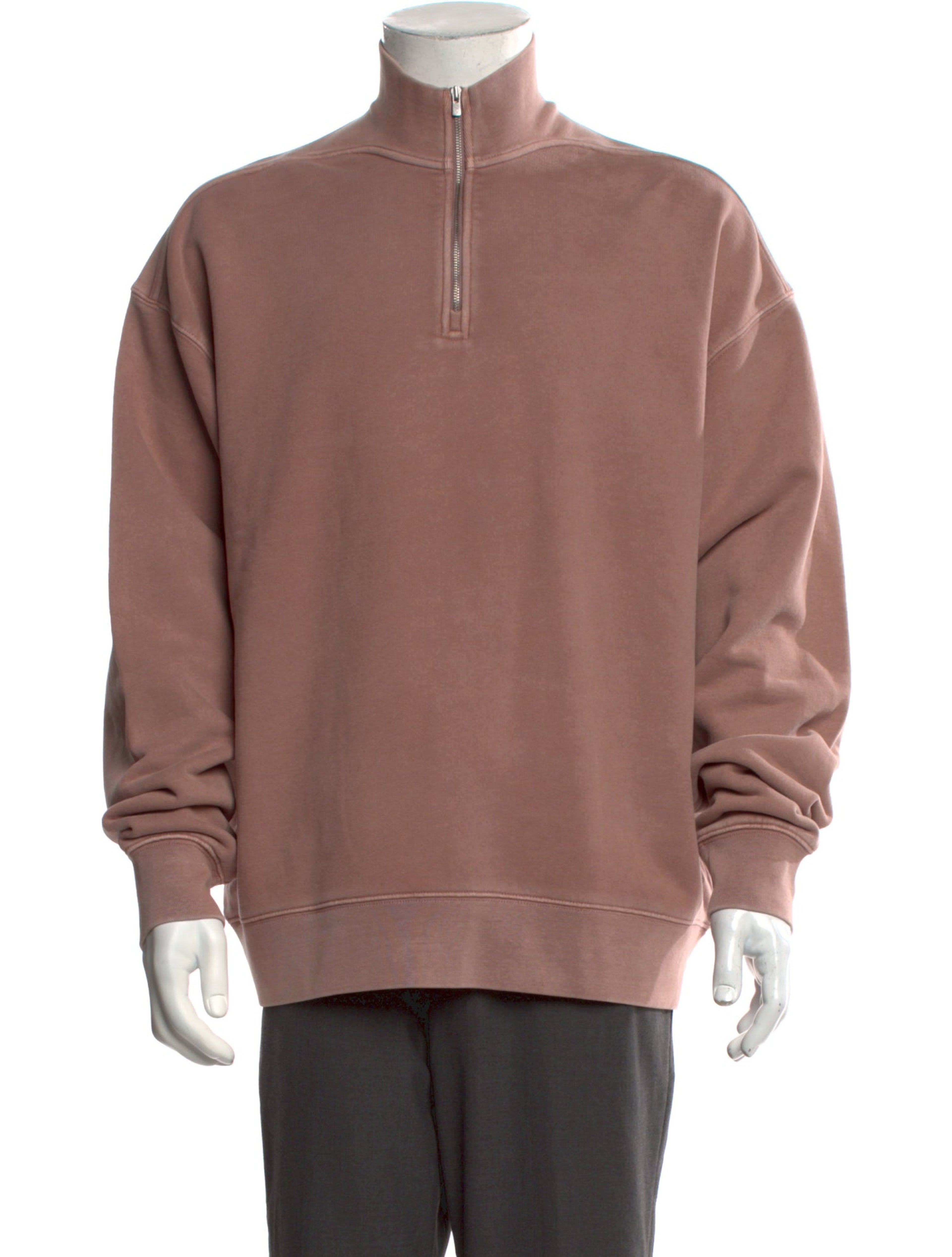 Mock Neck Long Sleeve Sweatshirt