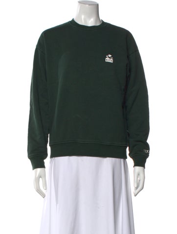 Pre-owned Kith Graphic Print Crew Neck Sweatshirt In Green