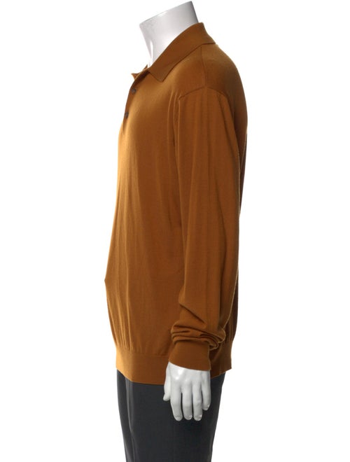 King & Tuckfield Merino Wool Collar Polo Sweater