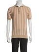 King & Tuckfield Merino Wool Striped Polo Shirt