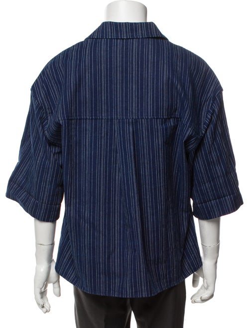 King & Tuckfield Striped Three-Quarter Sleeve Shirt