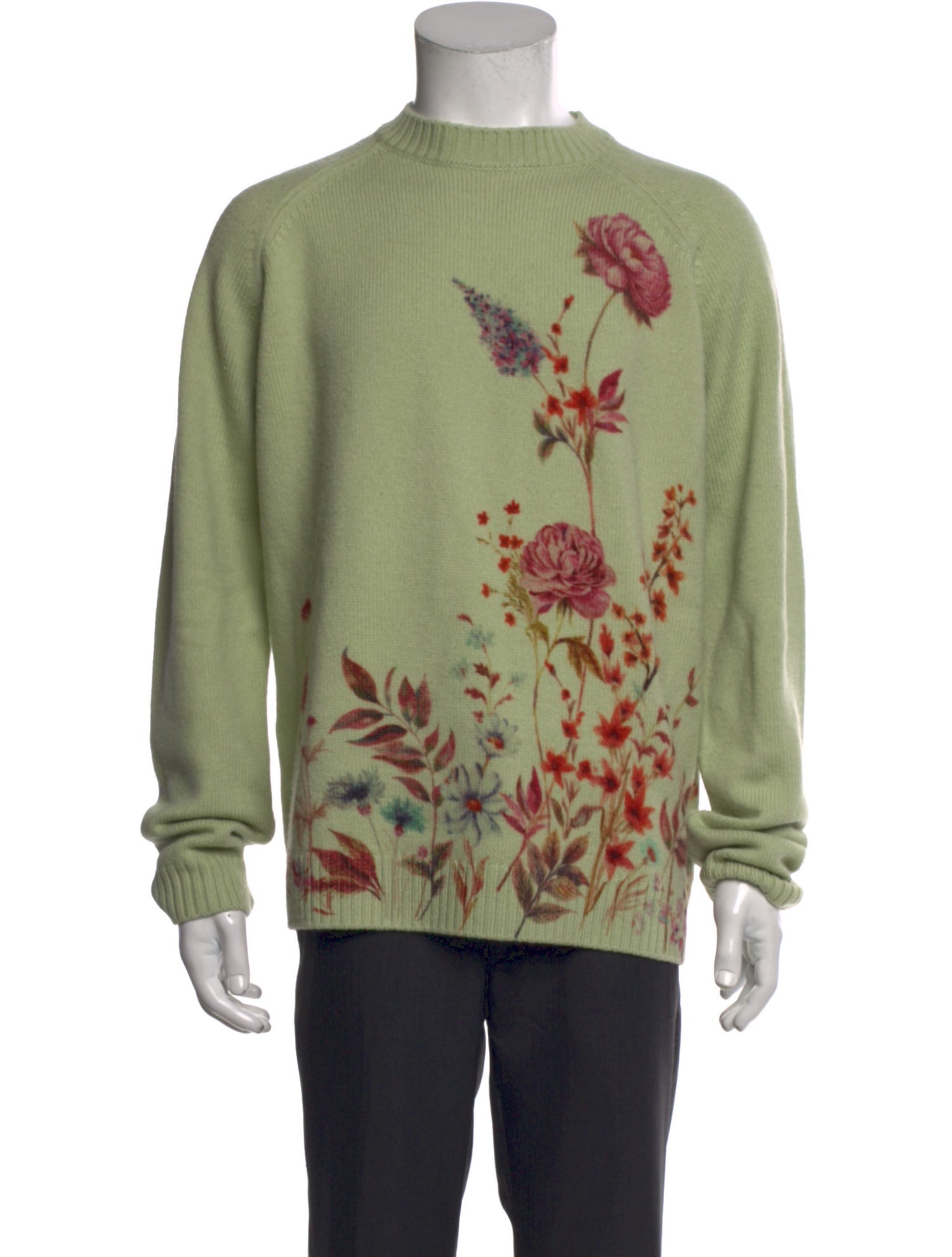 King & Tuckfield Merino Wool Graphic Print Pullover