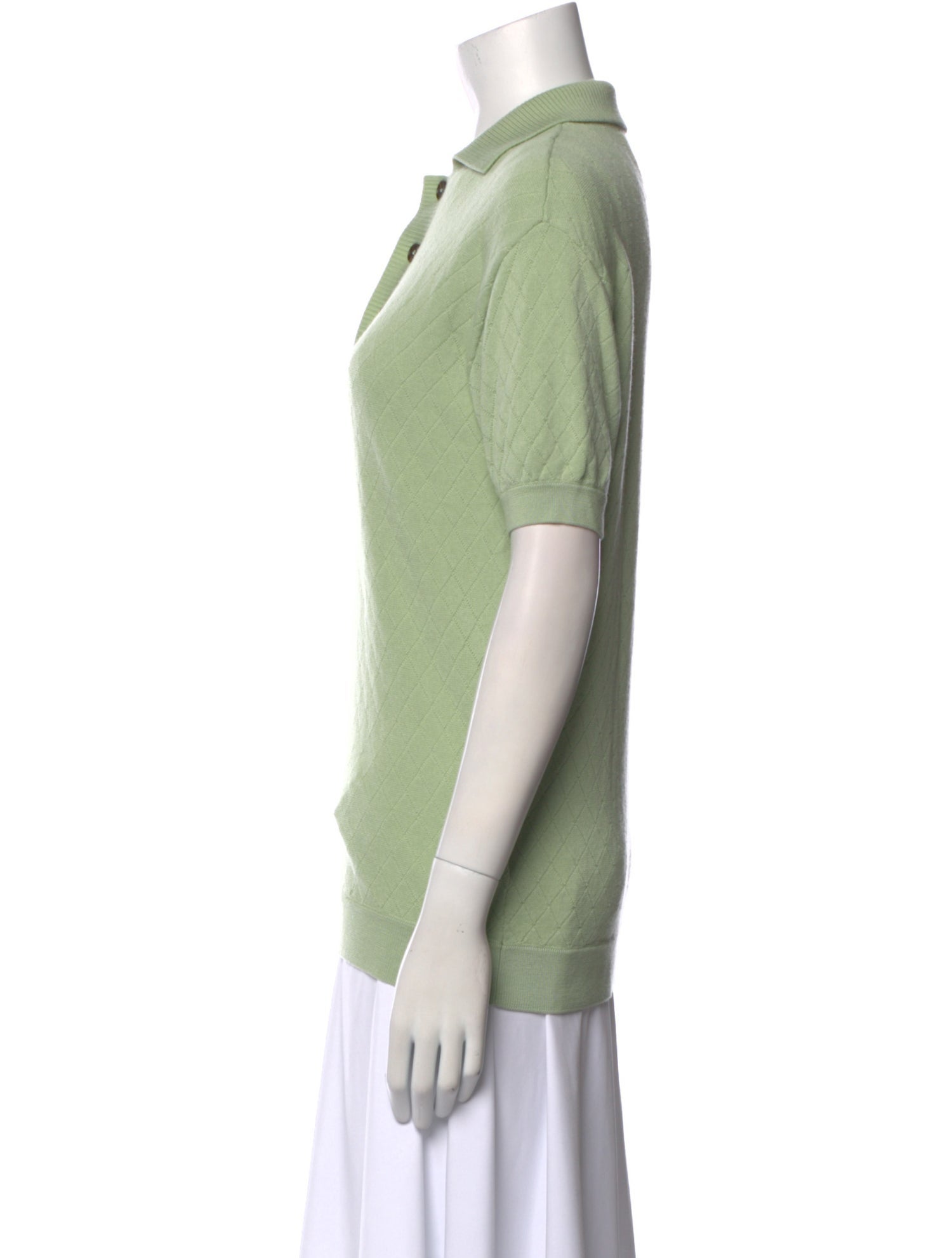 King & Tuckfield Merino Wool Mock Neck Polo