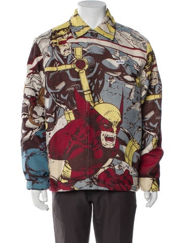 Kith x Marvel Outerwear 2023 X-Men Tapestry Coaches Denim Jacket M