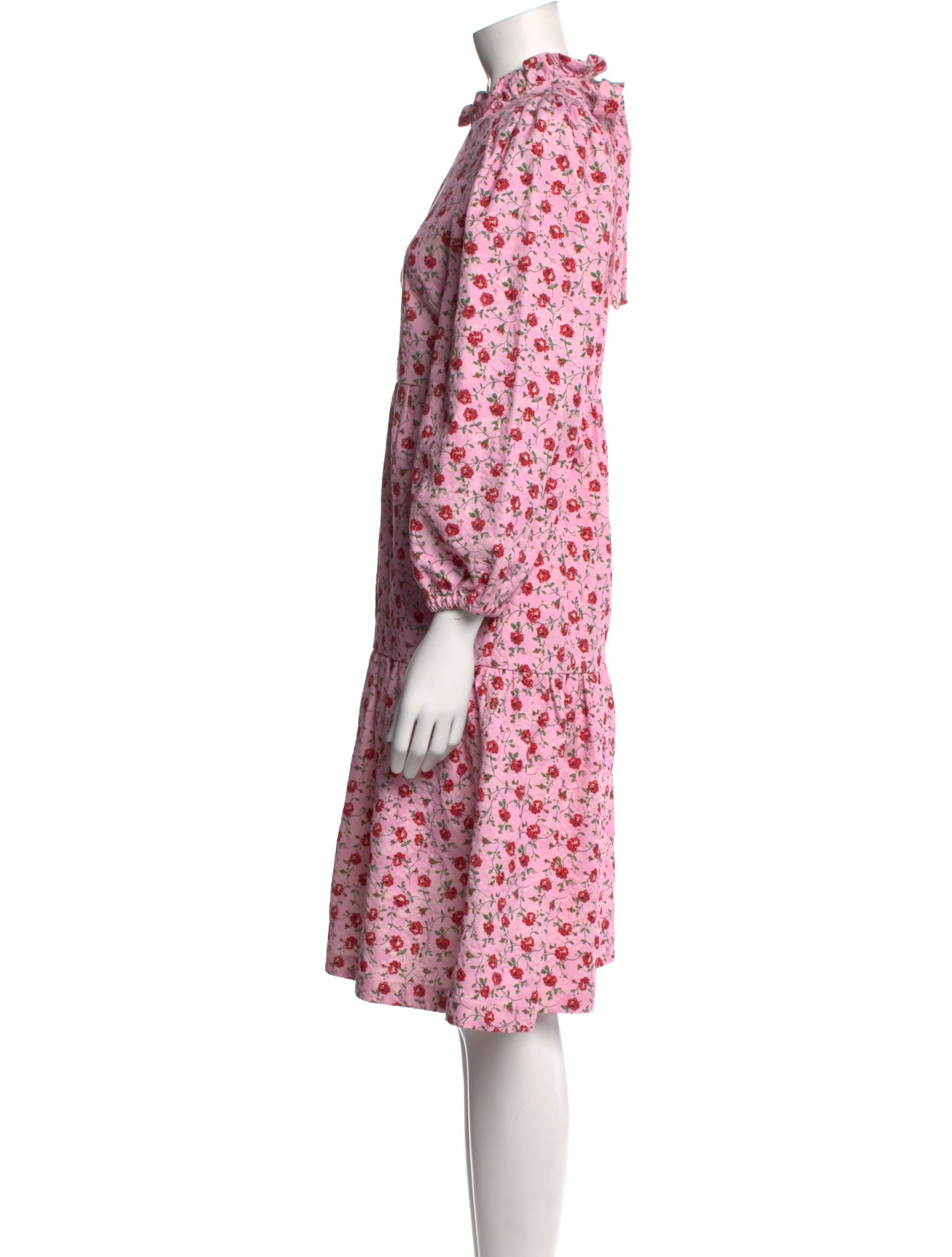 KITRI x Jessie Bushq Floral Print Knee-Length Dress