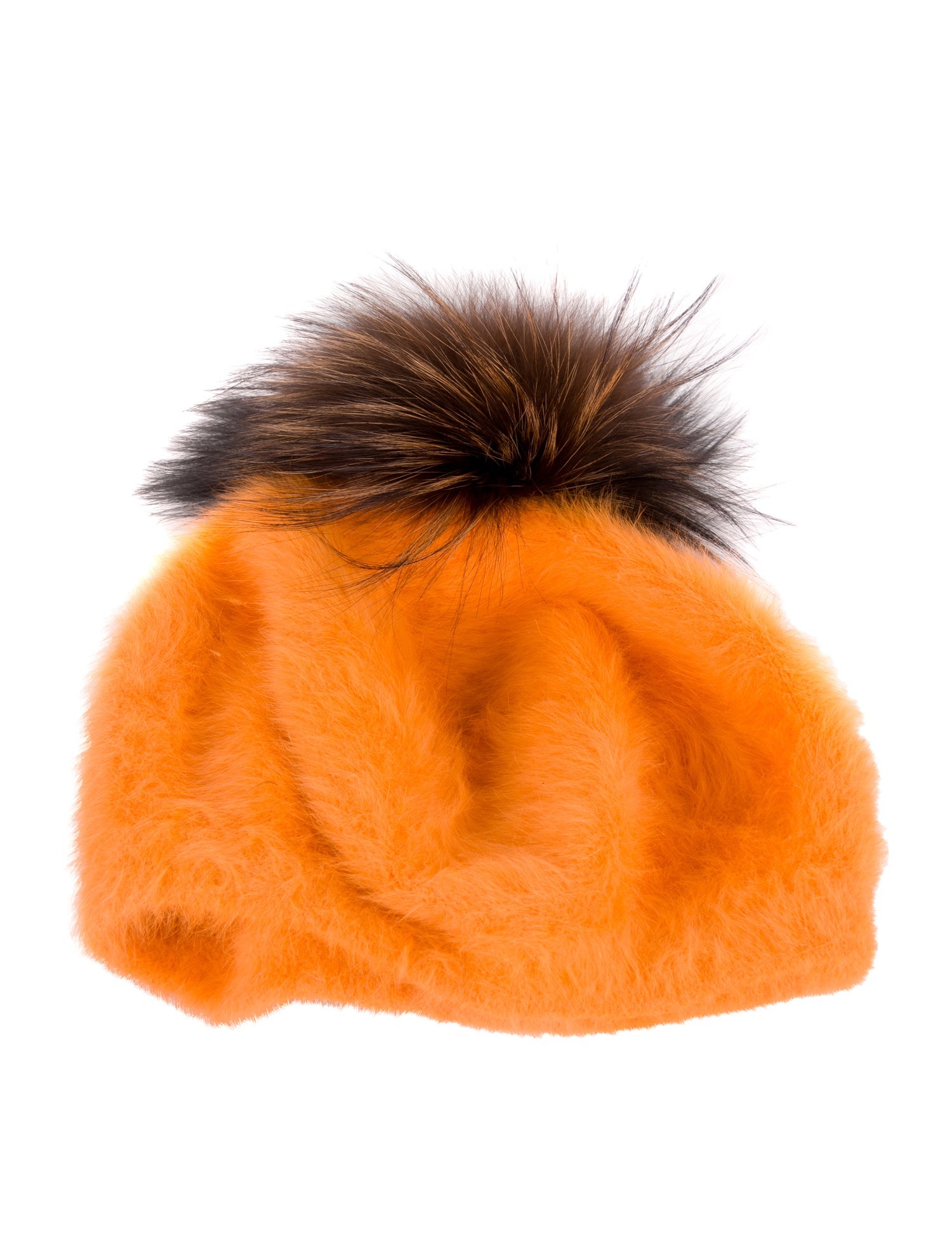 Kyi Kyi Fox Fur Pom Pom Beret