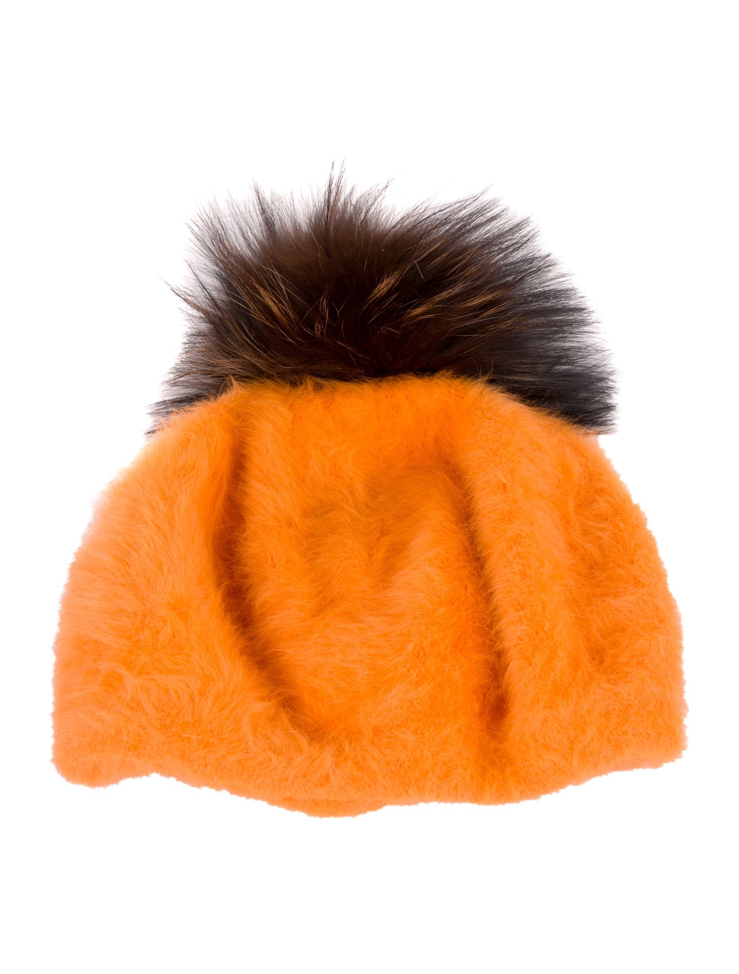 Kyi Kyi Fox Fur Pom Pom Beret