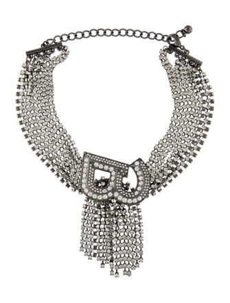 Kenneth Jay Lane x Brandon Maxwell Shower B Choker Necklace