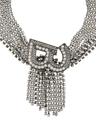 Kenneth Jay Lane x Brandon Maxwell Shower B Choker Necklace