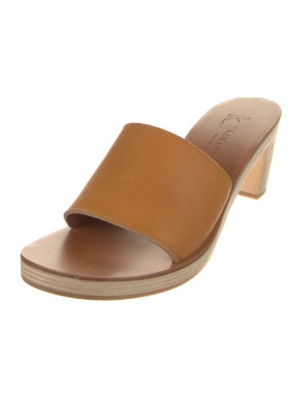 K.Jacques Leather Slides