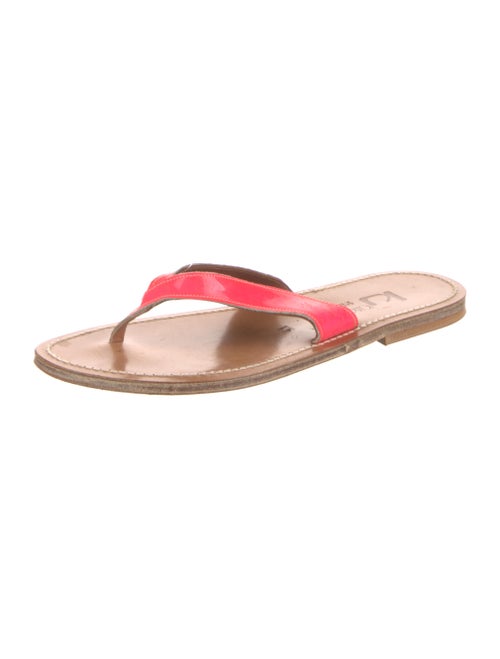 K.Jacques Leather Slides