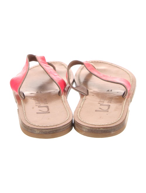 K.Jacques Leather Slides