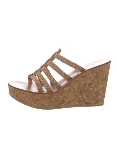 K.Jacques Leather Slides