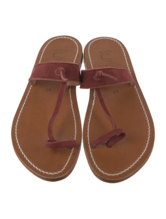 K.Jacques Suede Slides