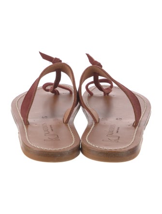K.Jacques Suede Slides