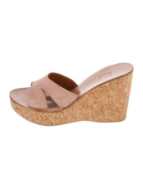 K.Jacques Suede Slides