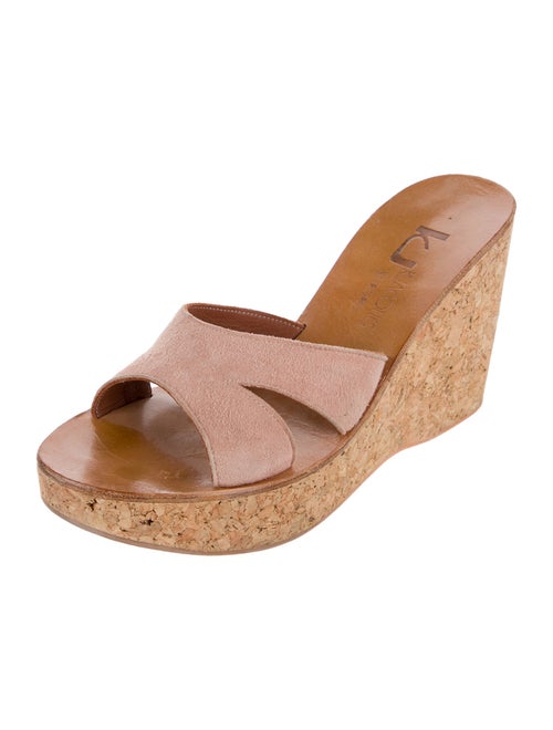 K.Jacques Suede Slides