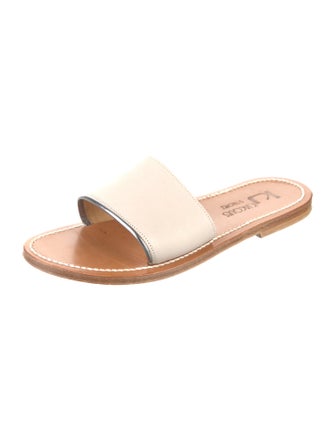 K.Jacques Leather Slides