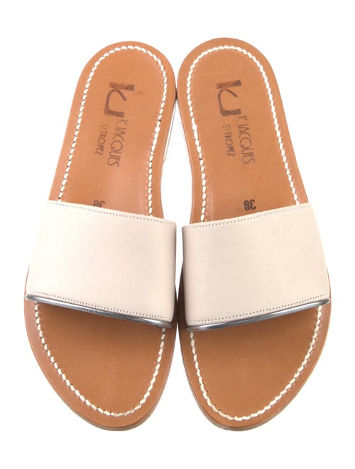 K.Jacques Leather Slides