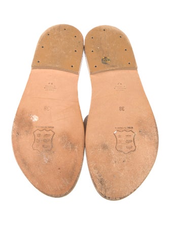 K.Jacques Leather Slides